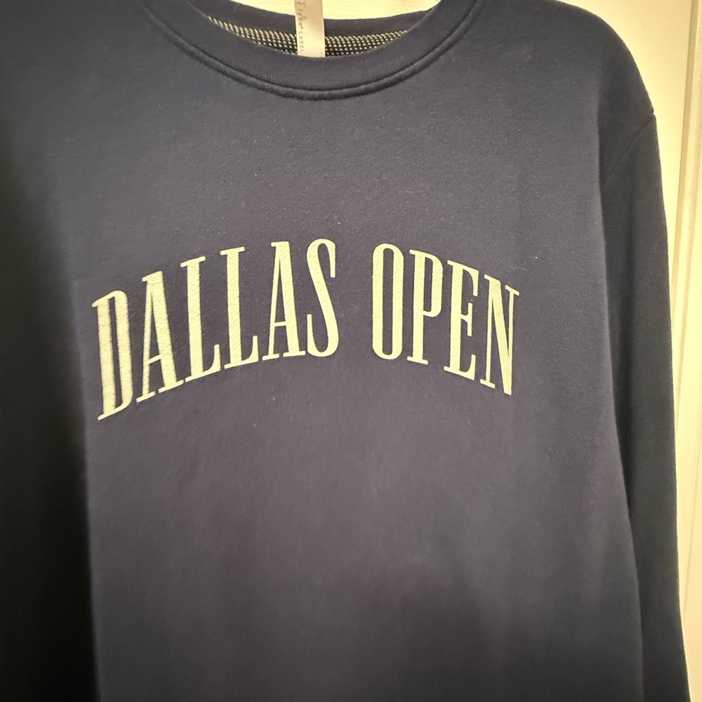 Dallas Open Navy Crewneck Sweatshirt - Picture 2 of 7